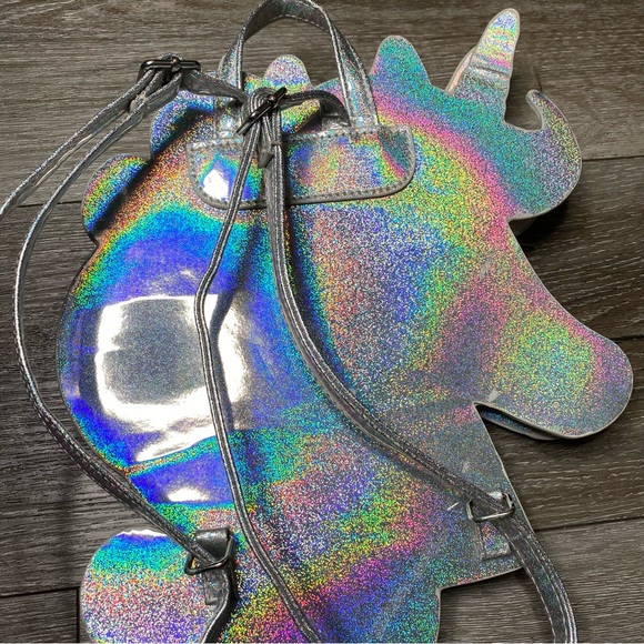 The Children’s Place NWOT Unicorn Purse Mini Backpack - Picture 11 of 16